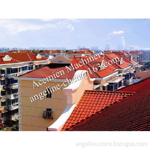 Heat and sound insulation roofing material machine